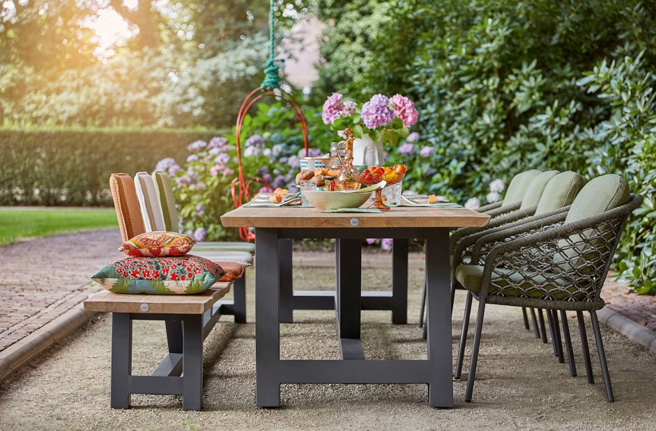 Garden table/bench – Vasto – Green collection